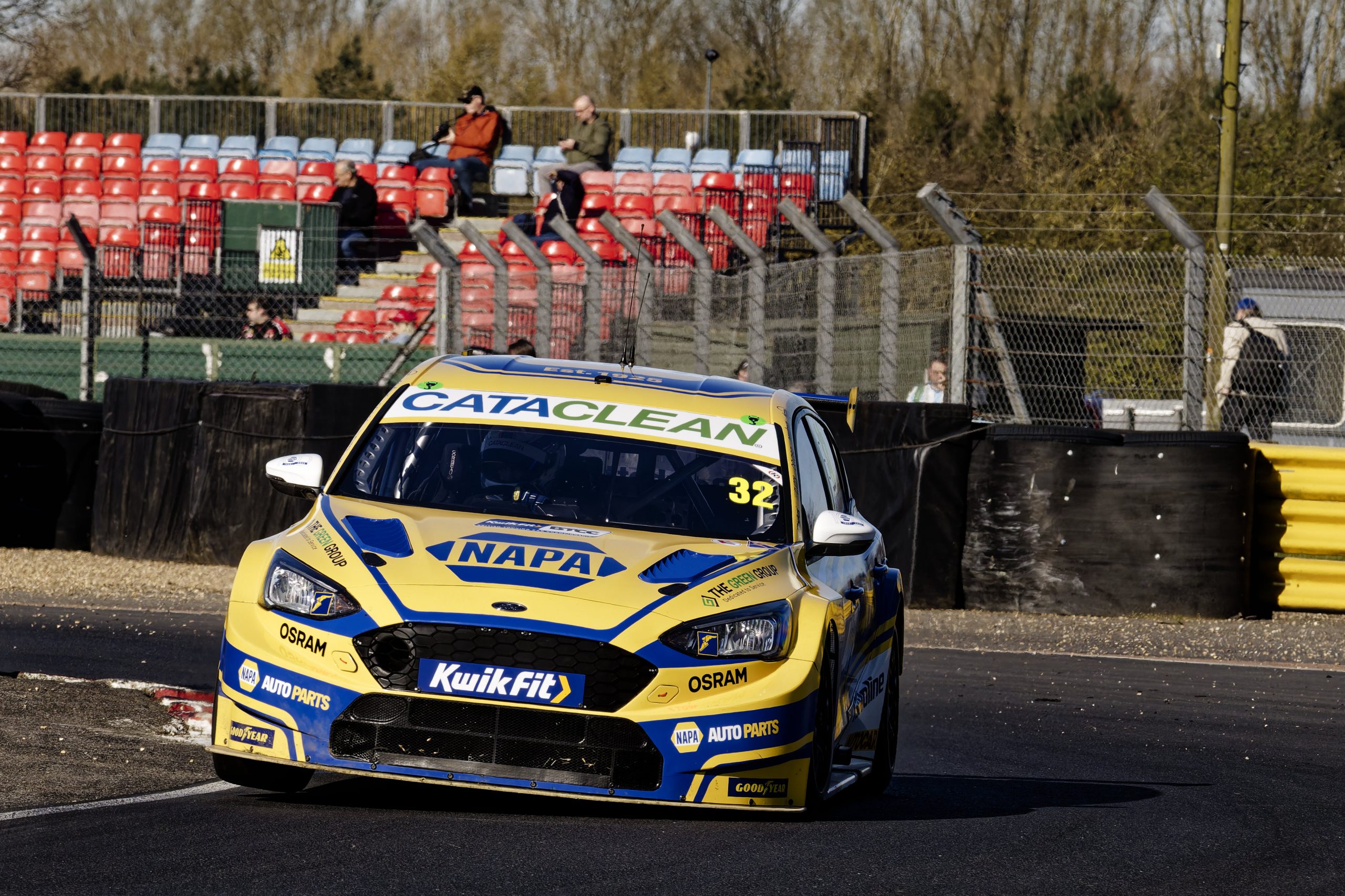 Daniel Rowbottom during testing for the upcoming season in the BTCC @ Croft Circuit